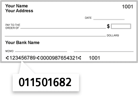 011501682 routing number on Bank of Rhode Island check