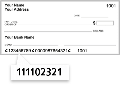 111102321 routing number on Bank of Montgomery check
